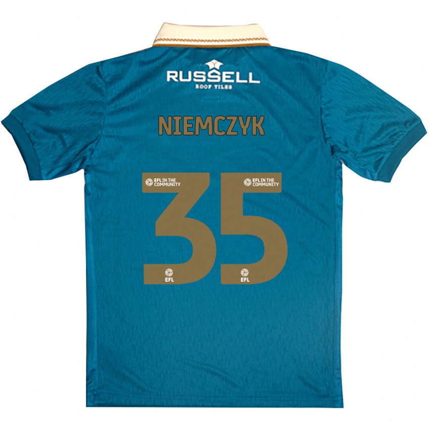 נשים ג׳אקוב נימצ'יק #35 תכלת לבן הרחק ג'רזי 2025/26 חולצה קצרה