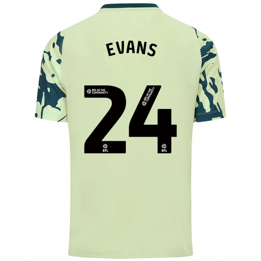 נשים Helen Evans #24 ירוק כהה הרחק ג'רזי 2025/26 חולצה קצרה