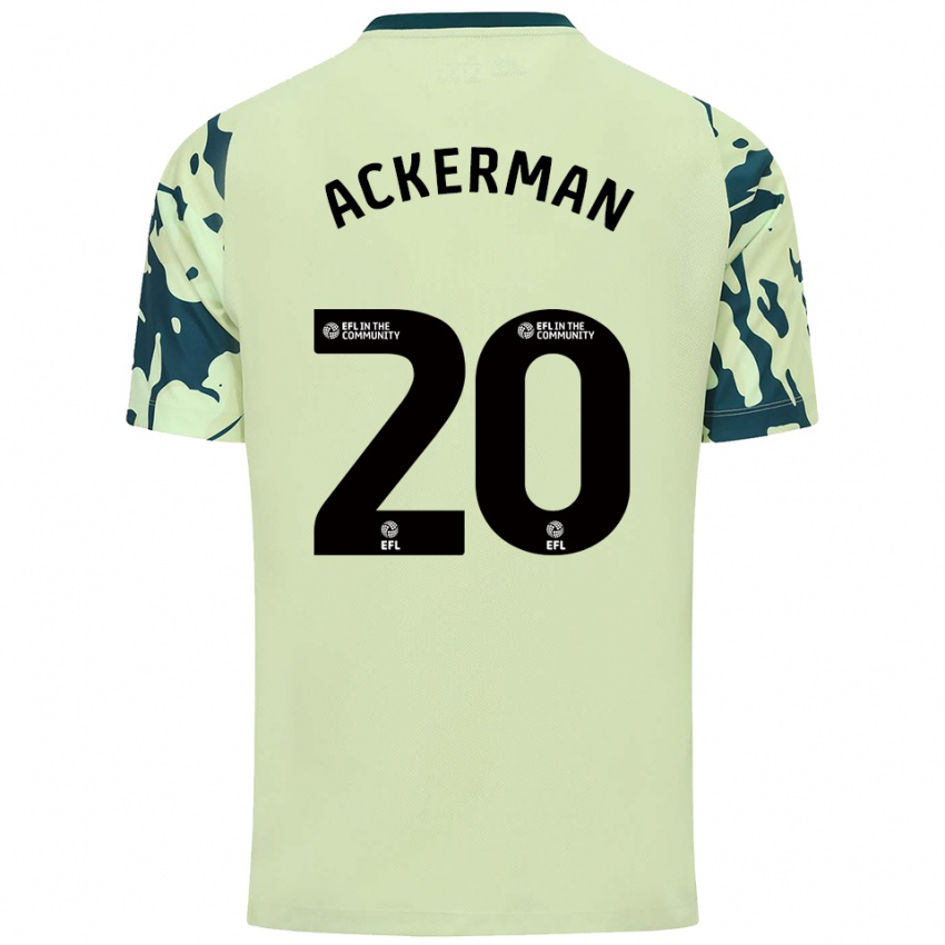 נשים Mali Ackerman #20 ירוק כהה הרחק ג'רזי 2025/26 חולצה קצרה