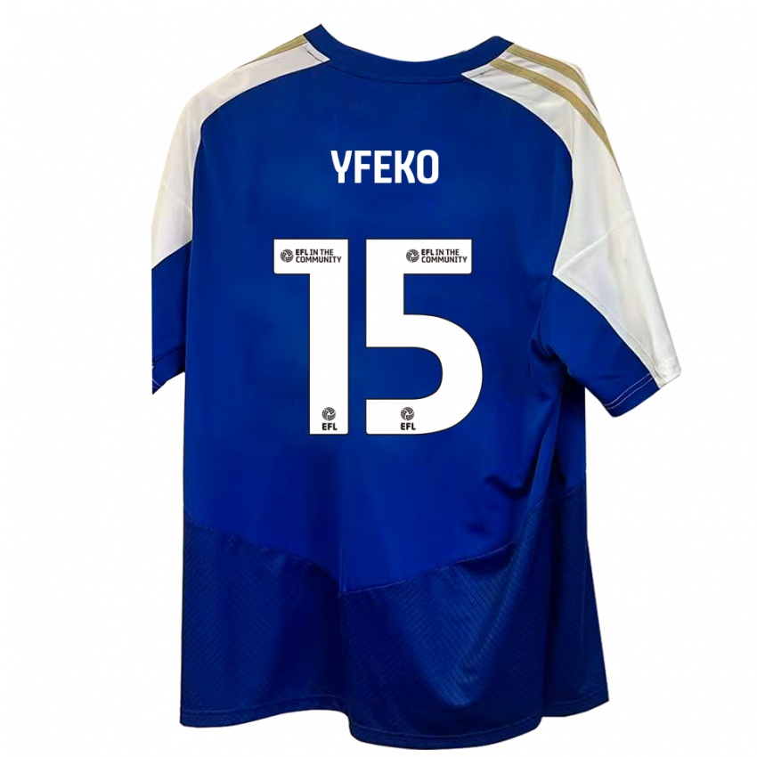 נשים ג'ונלי ווייפקו #15 כחול לבן זהב הרחק ג'רזי 2025/26 חולצה קצרה