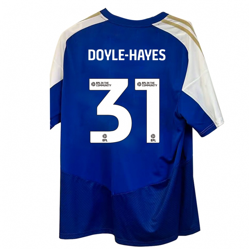 נשים Jake Doyle-Hayes #31 כחול לבן זהב הרחק ג'רזי 2025/26 חולצה קצרה