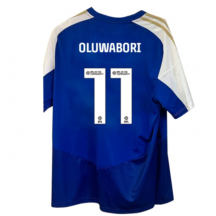 נשים Andrew Oluwabori #11 כחול לבן זהב הרחק ג'רזי 2025/26 חולצה קצרה