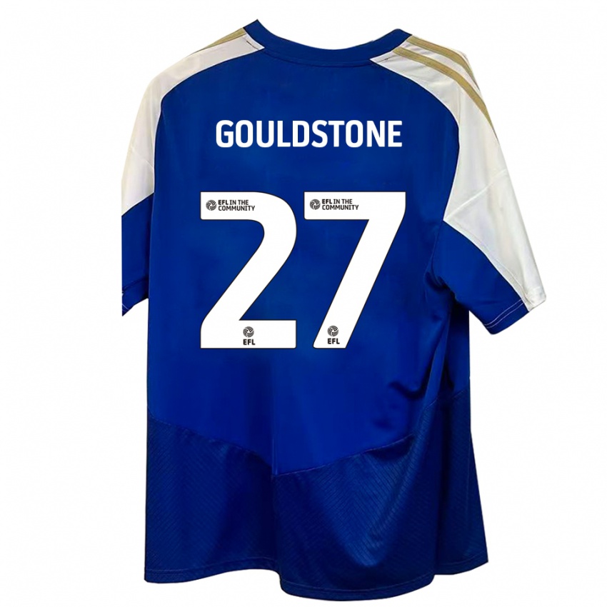 נשים Lemoni Gouldstone #27 כחול לבן זהב הרחק ג'רזי 2025/26 חולצה קצרה