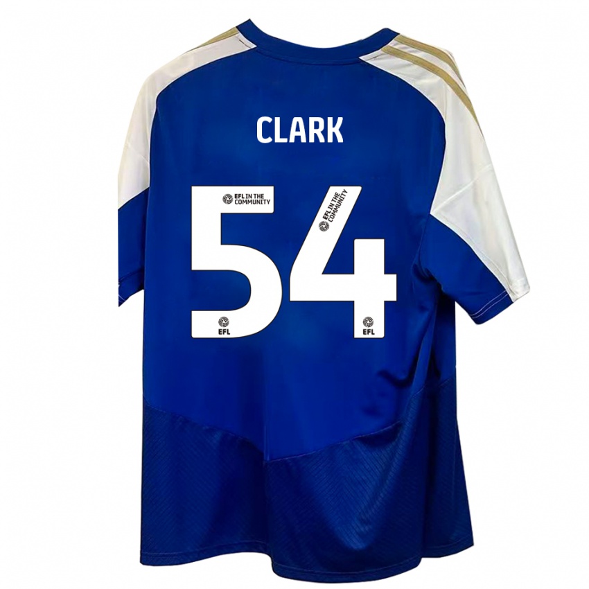 נשים Max Clark #54 כחול לבן זהב הרחק ג'רזי 2025/26 חולצה קצרה