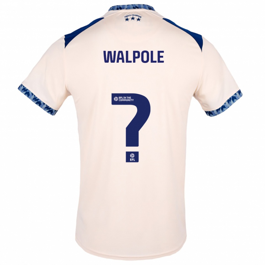 נשים Alex Walpole #0 לבן שמנת כחול נייבי הרחק ג'רזי 2025/26 חולצה קצרה