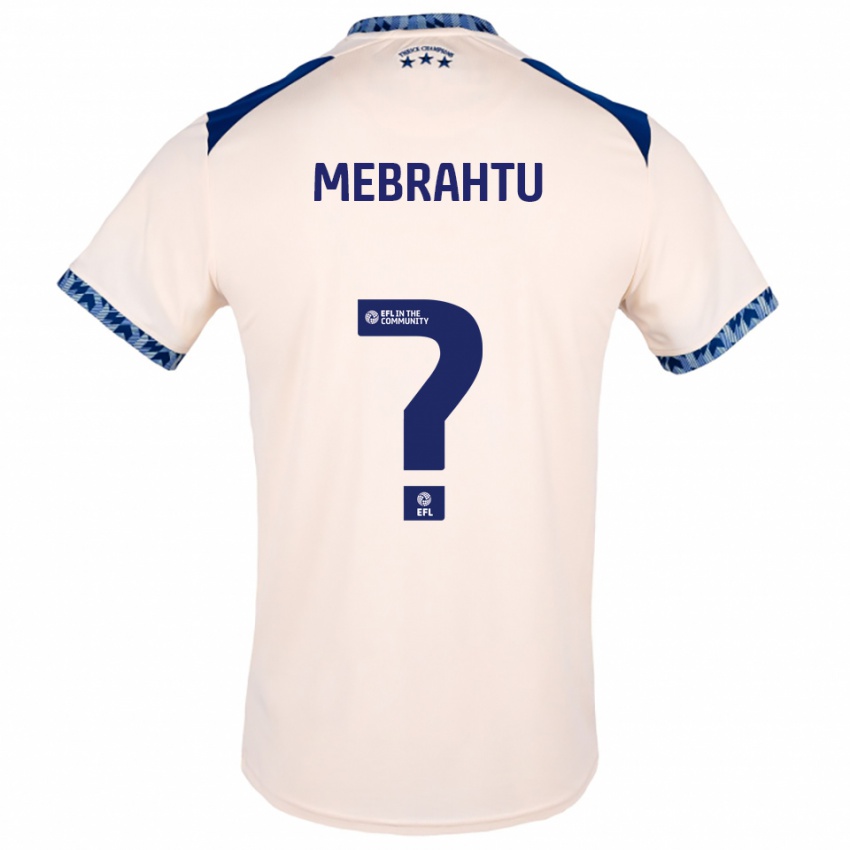 נשים Milkyas Mebrahtu #0 לבן שמנת כחול נייבי הרחק ג'רזי 2025/26 חולצה קצרה