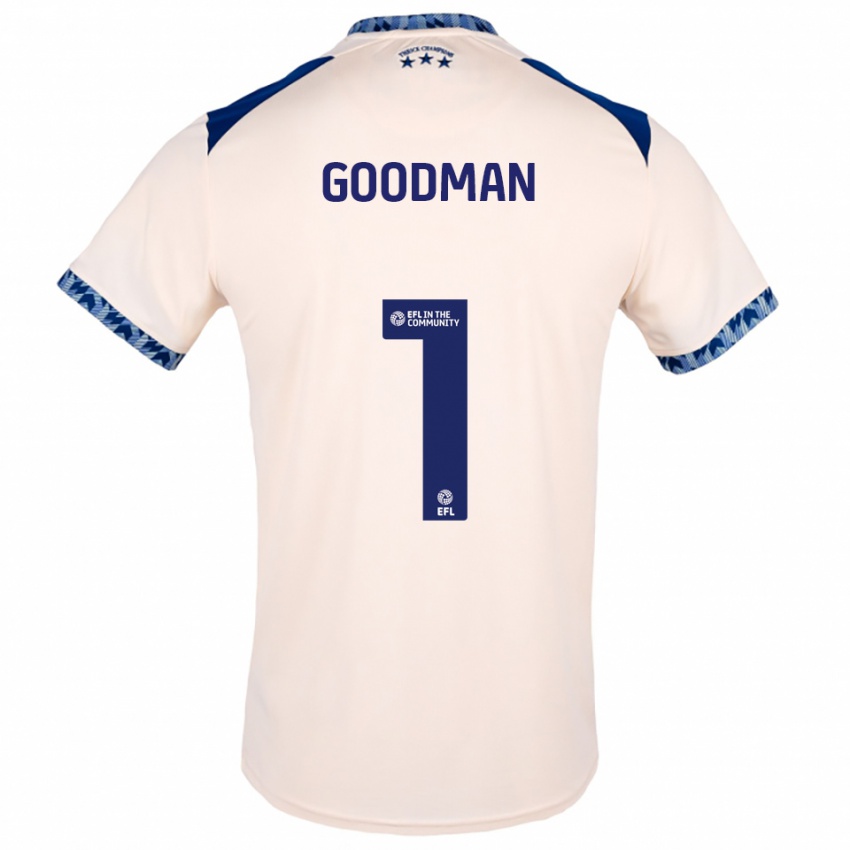 נשים Owen Goodman #1 לבן שמנת כחול נייבי הרחק ג'רזי 2025/26 חולצה קצרה