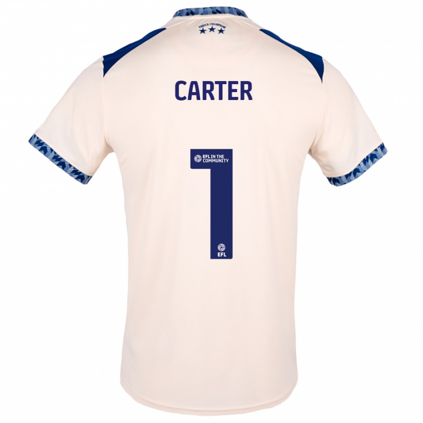 נשים Laura Carter #1 לבן שמנת כחול נייבי הרחק ג'רזי 2025/26 חולצה קצרה