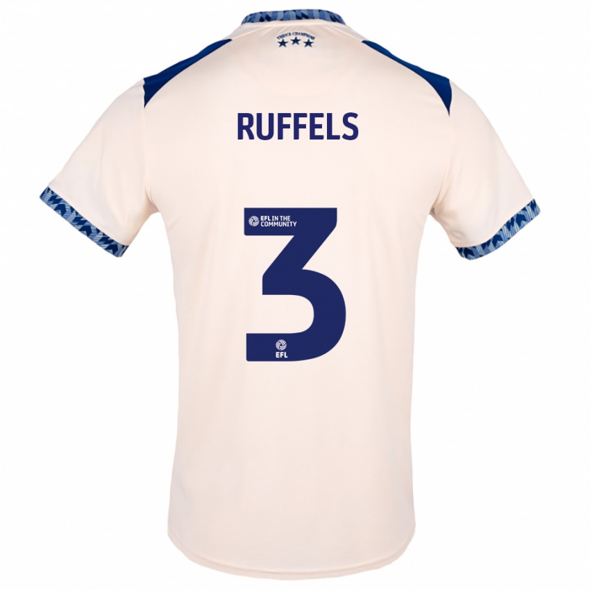 נשים ג'וש ראפלס #3 לבן שמנת כחול נייבי הרחק ג'רזי 2025/26 חולצה קצרה