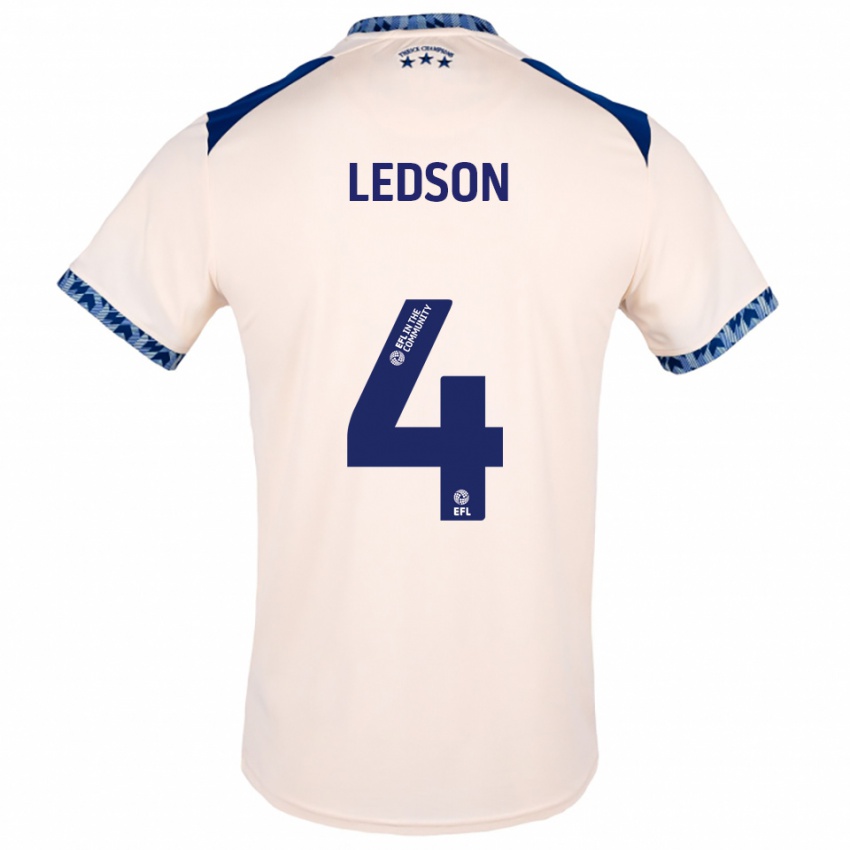 נשים ראיין לדסון #4 לבן שמנת כחול נייבי הרחק ג'רזי 2025/26 חולצה קצרה