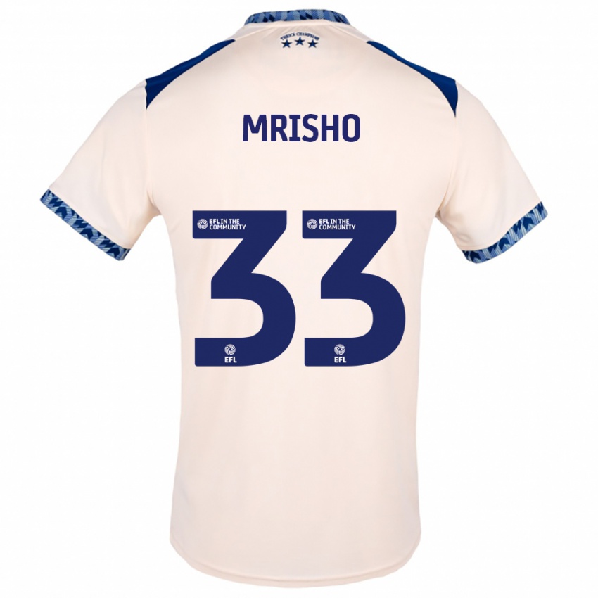 נשים עומארי מרישו #33 לבן שמנת כחול נייבי הרחק ג'רזי 2025/26 חולצה קצרה