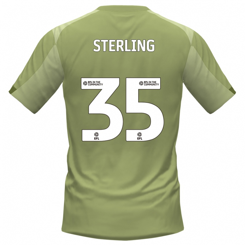 נשים Aaron Sterling #35 מרווה שמפניה הרחק ג'רזי 2025/26 חולצה קצרה