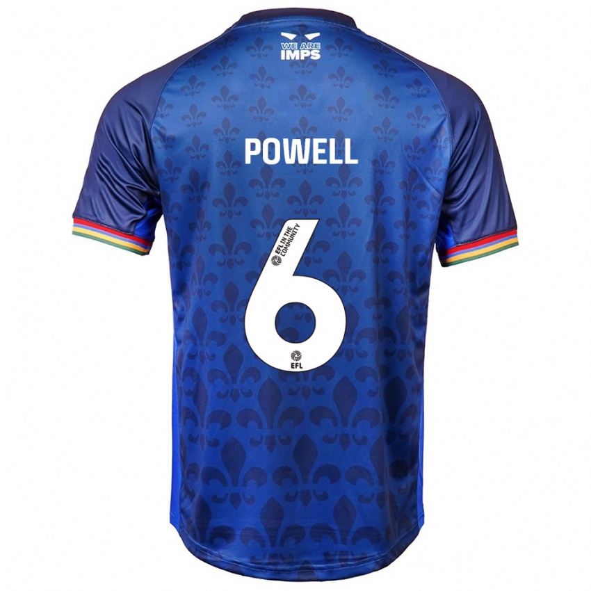 נשים דריל פאוול #6 כחול נייבי הרחק ג'רזי 2025/26 חולצה קצרה