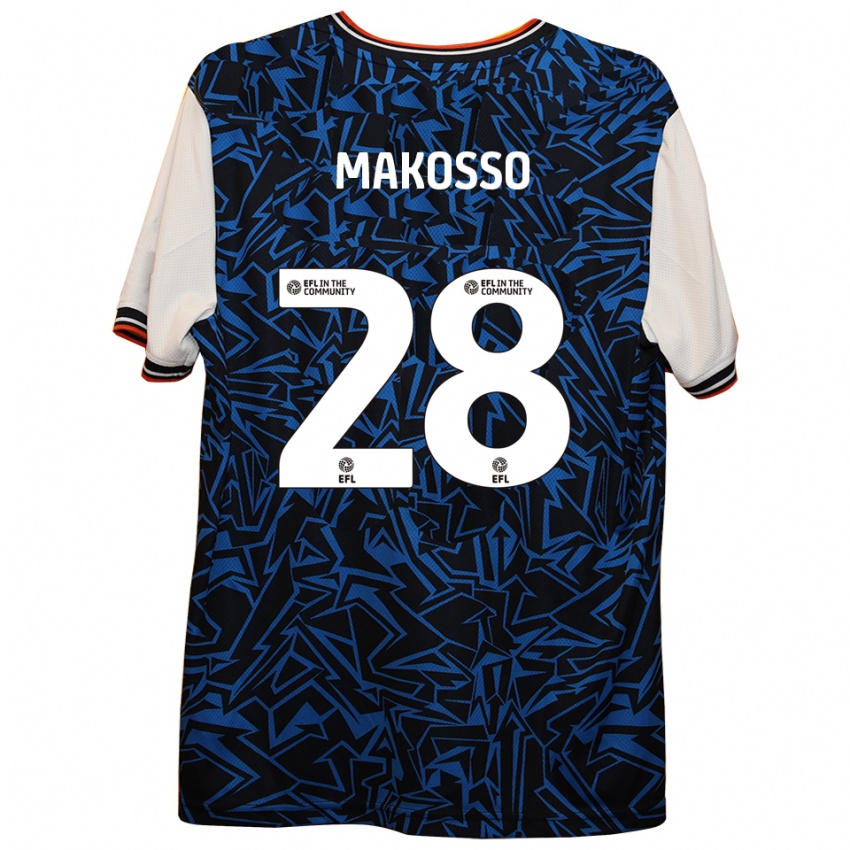 נשים כרייסט מקוסו #28 כחול שחור לבן הרחק ג'רזי 2025/26 חולצה קצרה