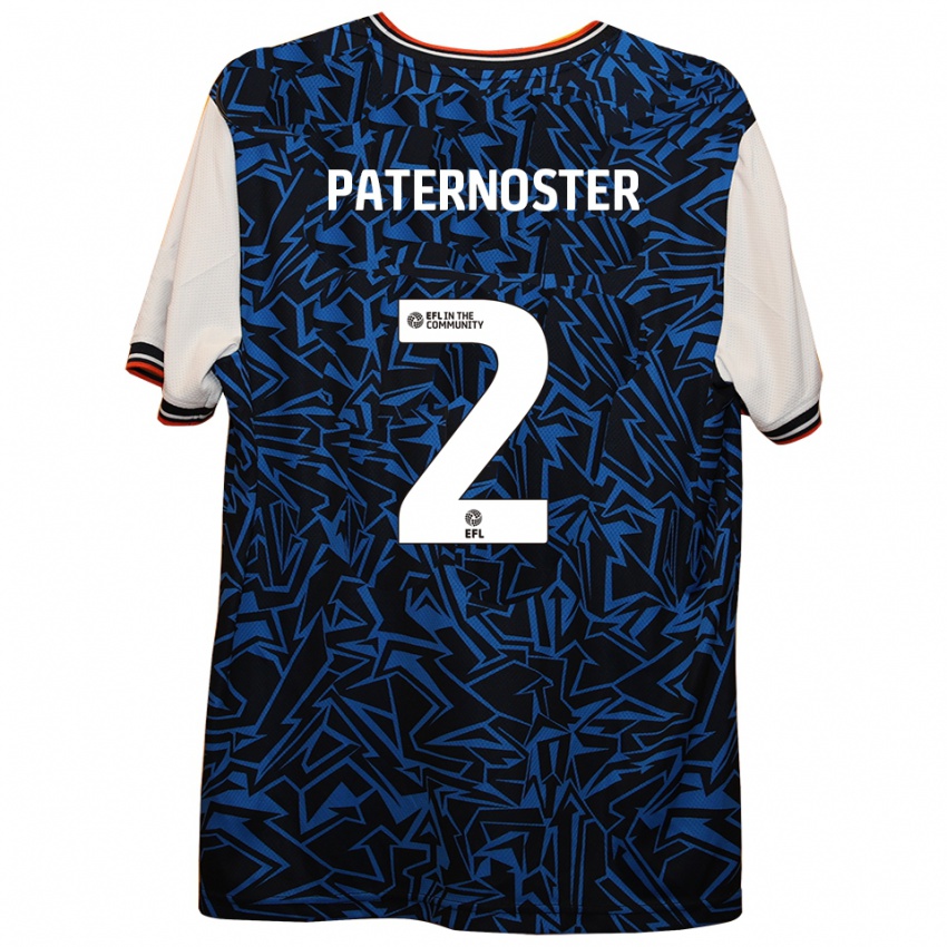 נשים Vladimir Paternoster #2 כחול שחור לבן הרחק ג'רזי 2025/26 חולצה קצרה