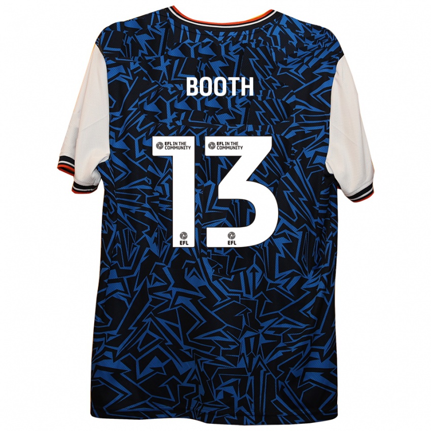 נשים Charlie Booth #13 כחול שחור לבן הרחק ג'רזי 2025/26 חולצה קצרה