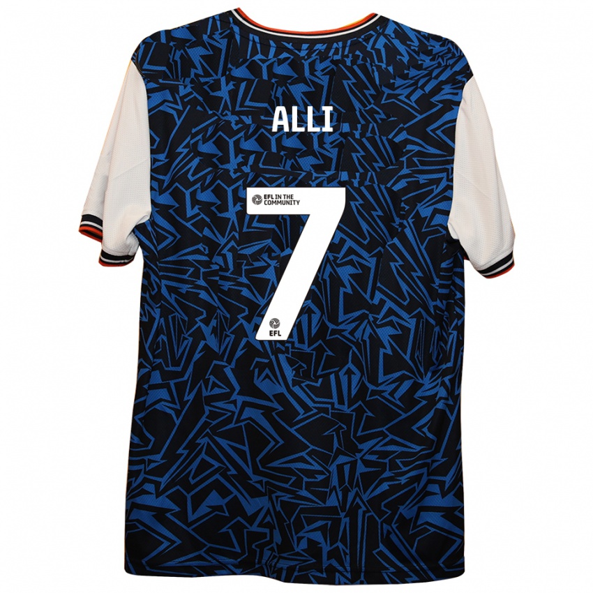 נשים Millenic Alli #7 כחול שחור לבן הרחק ג'רזי 2025/26 חולצה קצרה