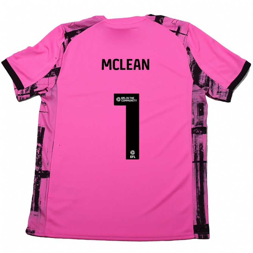 נשים Katie Mclean #1 אדום ורד שחור הרחק ג'רזי 2025/26 חולצה קצרה