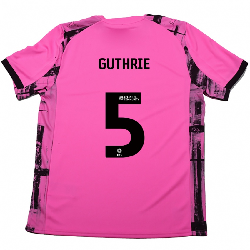 נשים ג'ון גת׳רי #5 אדום ורד שחור הרחק ג'רזי 2025/26 חולצה קצרה