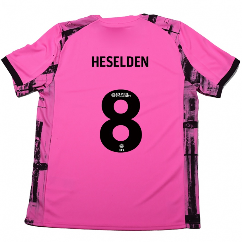 נשים Ruby Heselden #8 אדום ורד שחור הרחק ג'רזי 2025/26 חולצה קצרה