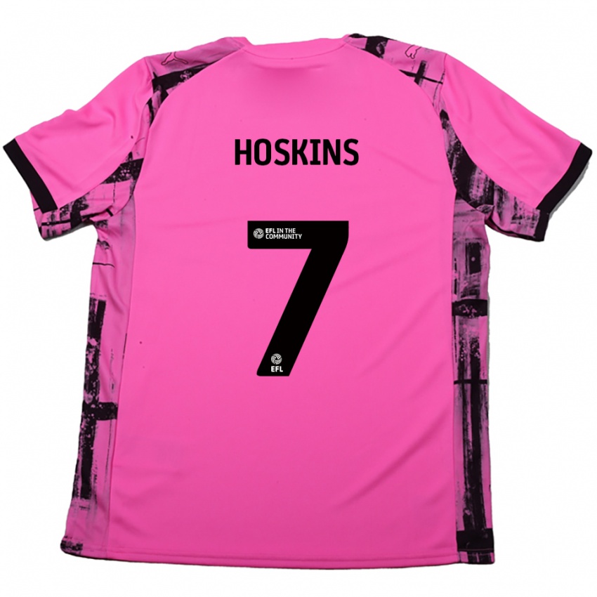 נשים סם הוסקינס #7 אדום ורד שחור הרחק ג'רזי 2025/26 חולצה קצרה