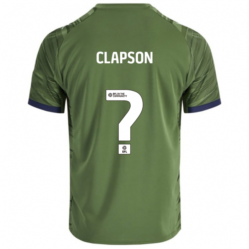 נשים Poppy Clapson #0 ירוק לבן הרחק ג'רזי 2025/26 חולצה קצרה