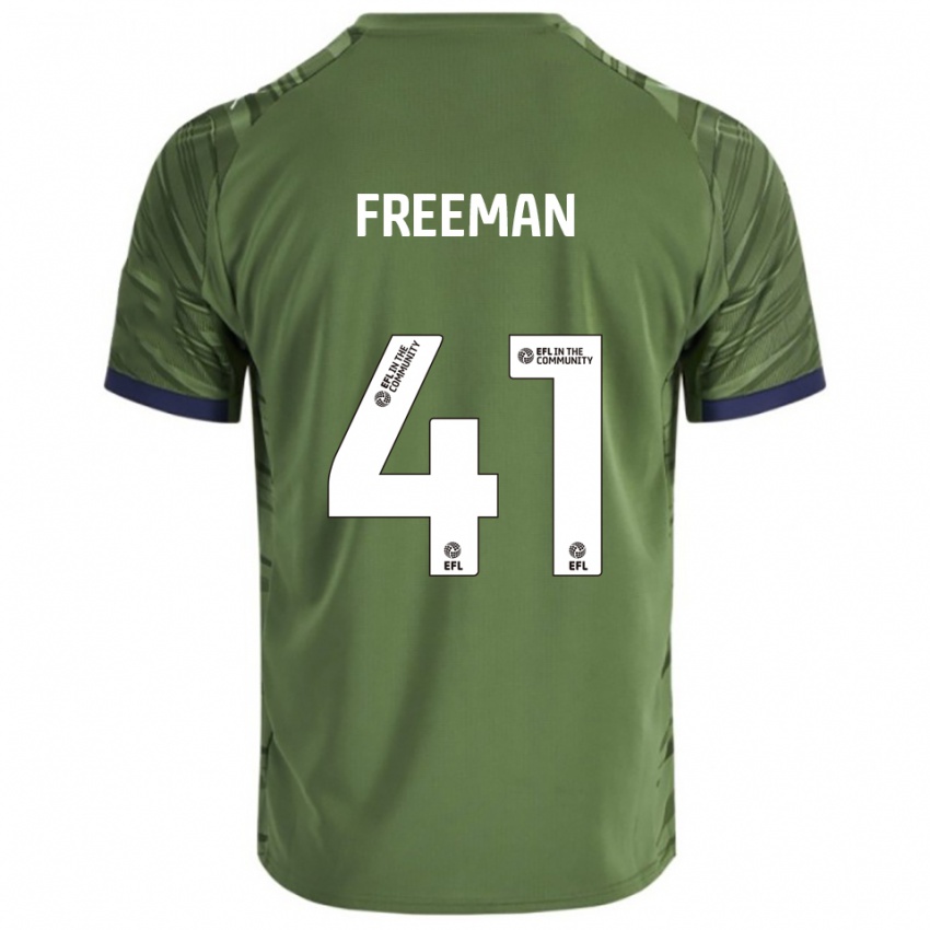 נשים Noah Freeman #41 ירוק לבן הרחק ג'רזי 2025/26 חולצה קצרה