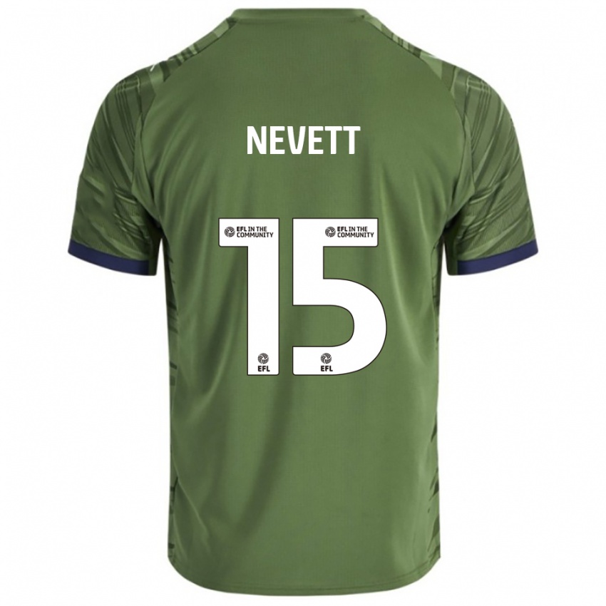 נשים ג'ורג' נבט #15 ירוק לבן הרחק ג'רזי 2025/26 חולצה קצרה