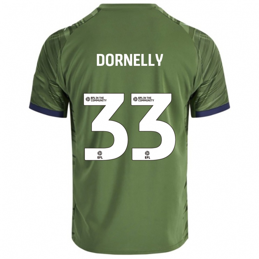 נשים ג׳יימס דורנלי #33 ירוק לבן הרחק ג'רזי 2025/26 חולצה קצרה