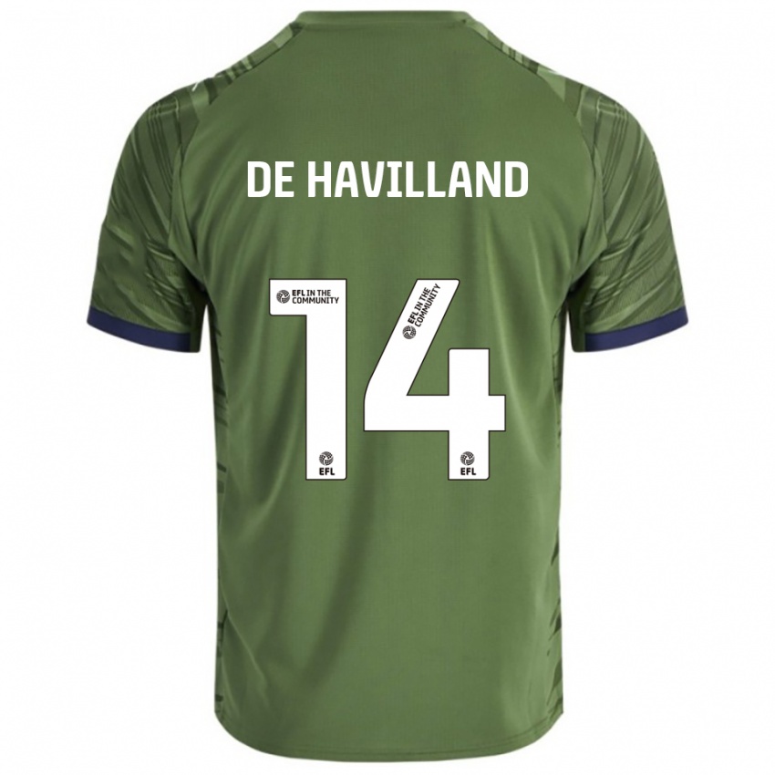 נשים ראיין דה הבילנד #14 ירוק לבן הרחק ג'רזי 2025/26 חולצה קצרה