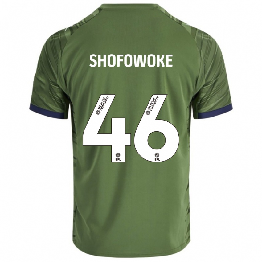 נשים Boluwatife Shofowoke #46 ירוק לבן הרחק ג'רזי 2025/26 חולצה קצרה