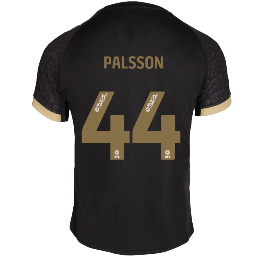 נשים ויקטור פאלסון #44 שחור זהב הרחק ג'רזי 2025/26 חולצה קצרה
