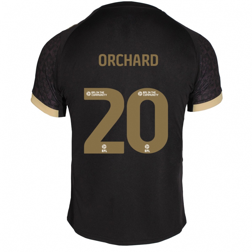 נשים פרן אורצ׳רד #20 שחור זהב הרחק ג'רזי 2025/26 חולצה קצרה