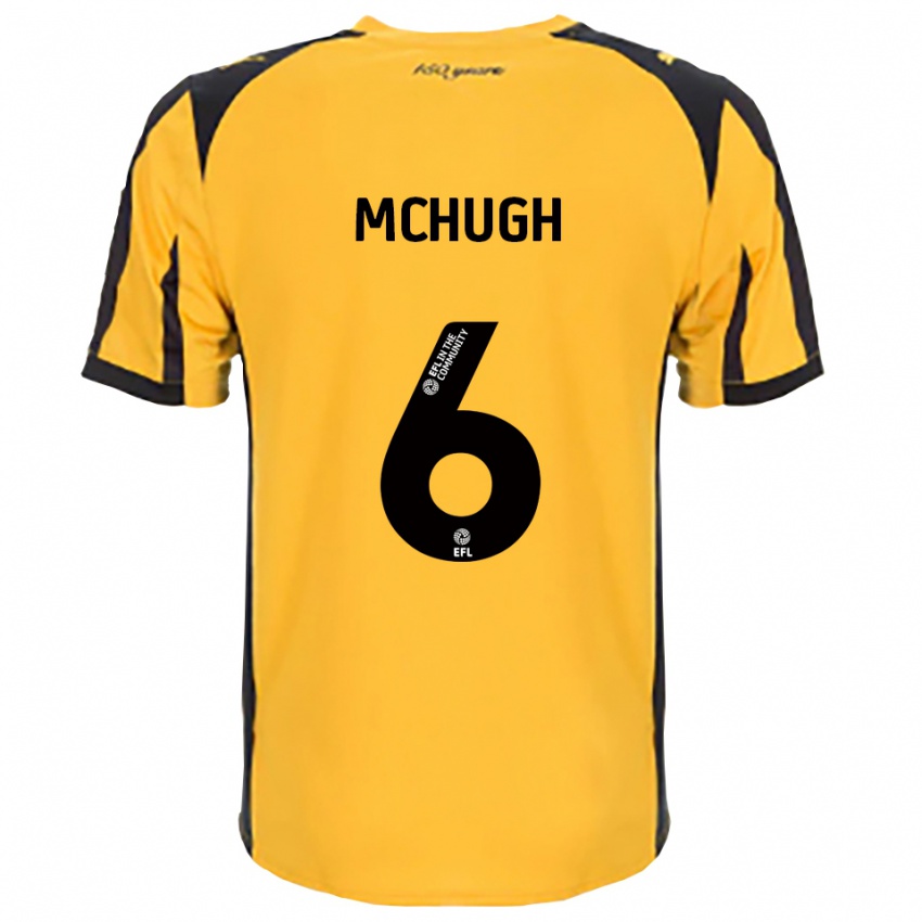 נשים Sian Mchugh #6 כתום שחור הרחק ג'רזי 2025/26 חולצה קצרה