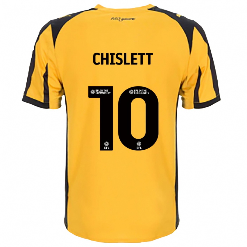 נשים אית'ן צ'יסלט #10 כתום שחור הרחק ג'רזי 2025/26 חולצה קצרה