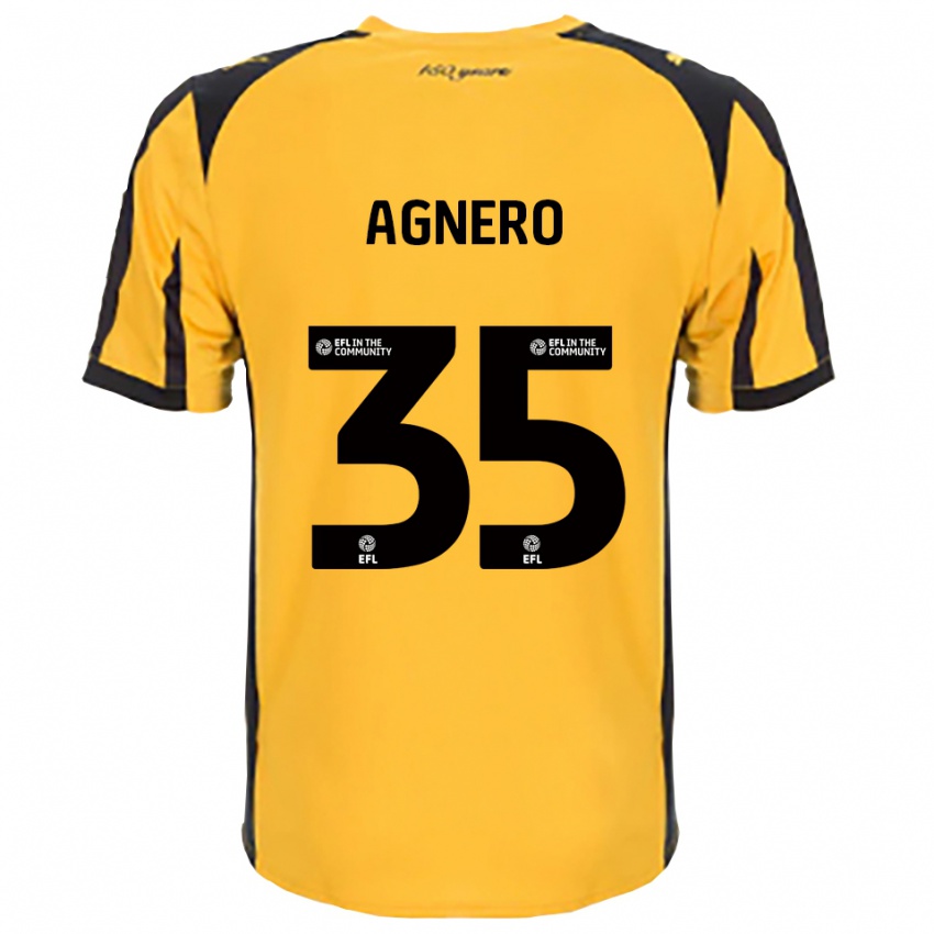 נשים Karl Agnero #35 כתום שחור הרחק ג'רזי 2025/26 חולצה קצרה