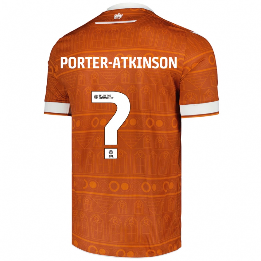 נשים Jayden Porter-Atkinson #0 כתום לבן הרחק ג'רזי 2025/26 חולצה קצרה