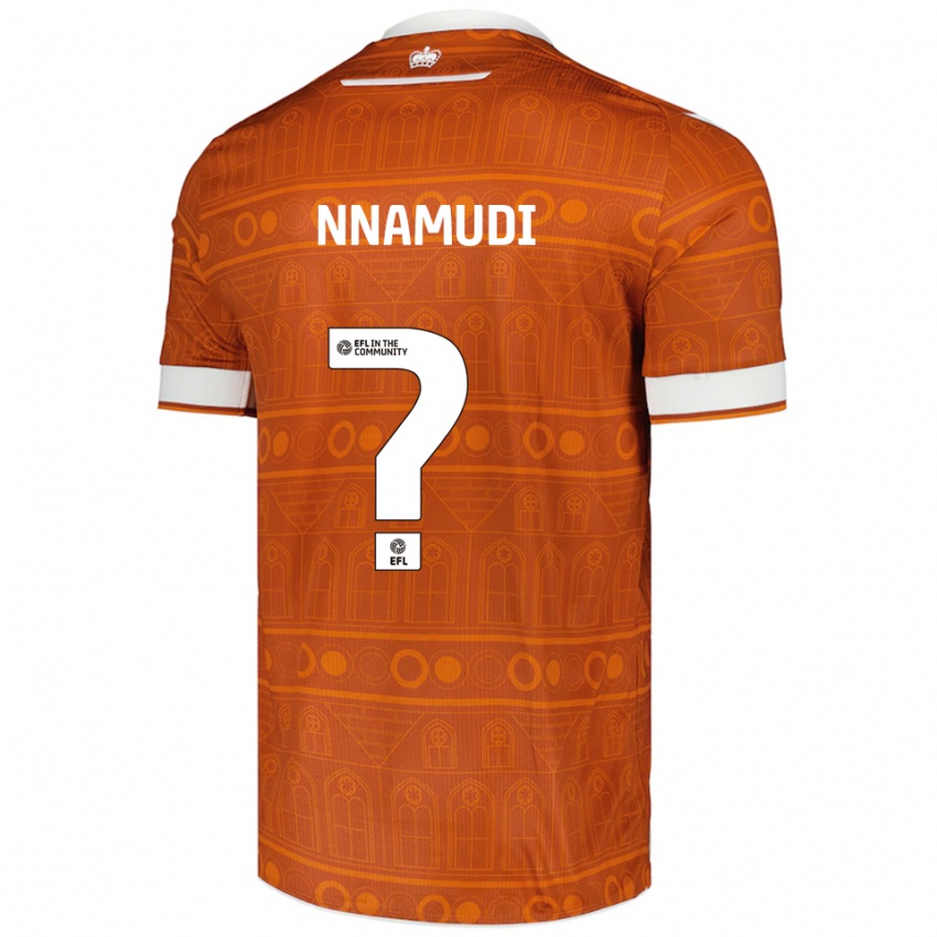 נשים Denim Nnamudi #0 כתום לבן הרחק ג'רזי 2025/26 חולצה קצרה