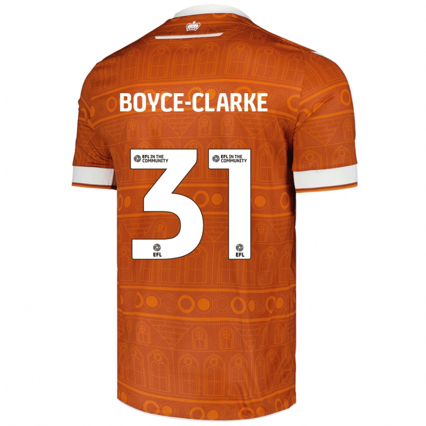 נשים קוניה בויס-קלארק #31 כתום לבן הרחק ג'רזי 2025/26 חולצה קצרה