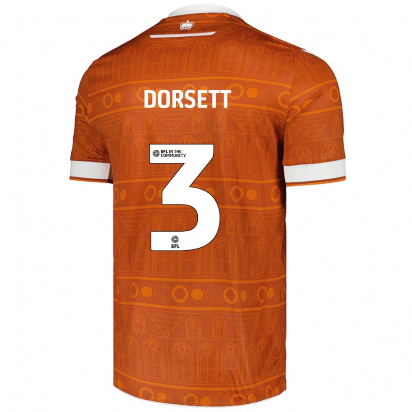 נשים יריאל דורסט #3 כתום לבן הרחק ג'רזי 2025/26 חולצה קצרה