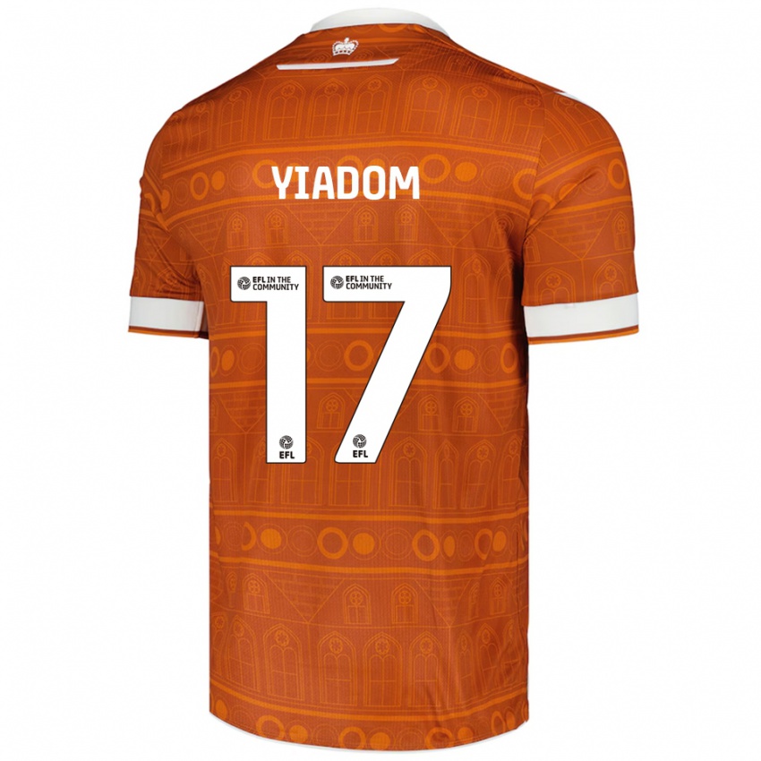 נשים אנדי ייאדום #17 כתום לבן הרחק ג'רזי 2025/26 חולצה קצרה