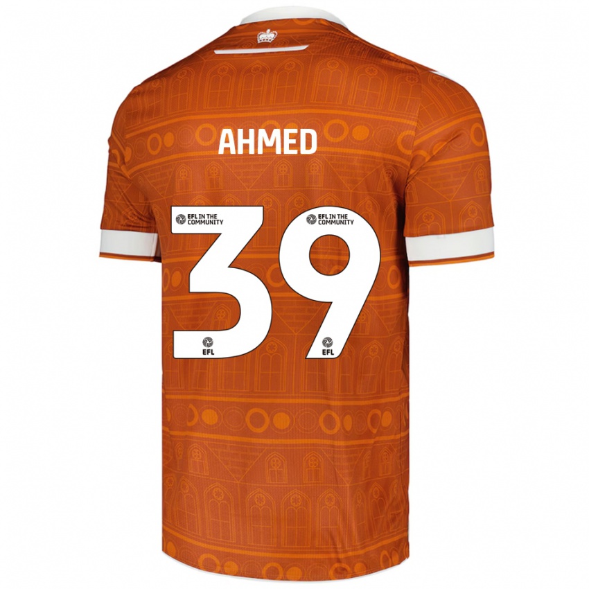 נשים אשקר אחמד #39 כתום לבן הרחק ג'רזי 2025/26 חולצה קצרה