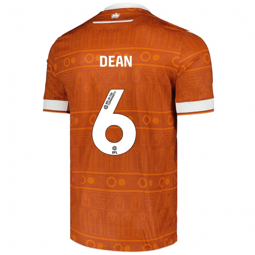 נשים הארלי דין #6 כתום לבן הרחק ג'רזי 2025/26 חולצה קצרה