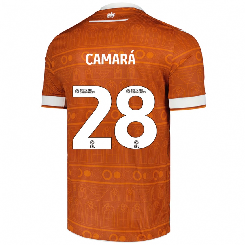 נשים ממאדי קמארה #28 כתום לבן הרחק ג'רזי 2025/26 חולצה קצרה