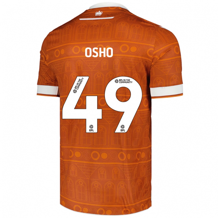 נשים Emmanuel Osho #49 כתום לבן הרחק ג'רזי 2025/26 חולצה קצרה