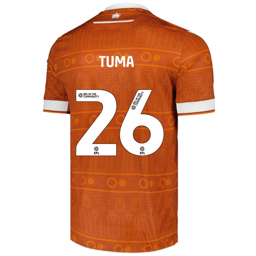 נשים בזיל טומה #26 כתום לבן הרחק ג'רזי 2025/26 חולצה קצרה