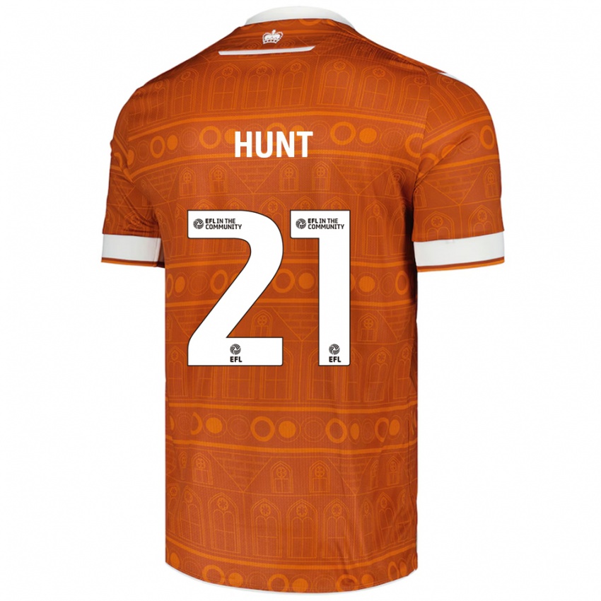 נשים Mae Hunt #21 כתום לבן הרחק ג'רזי 2025/26 חולצה קצרה