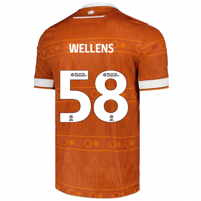 נשים צ'ארלי ג׳רארד ריצ'רד ולנס #58 כתום לבן הרחק ג'רזי 2025/26 חולצה קצרה