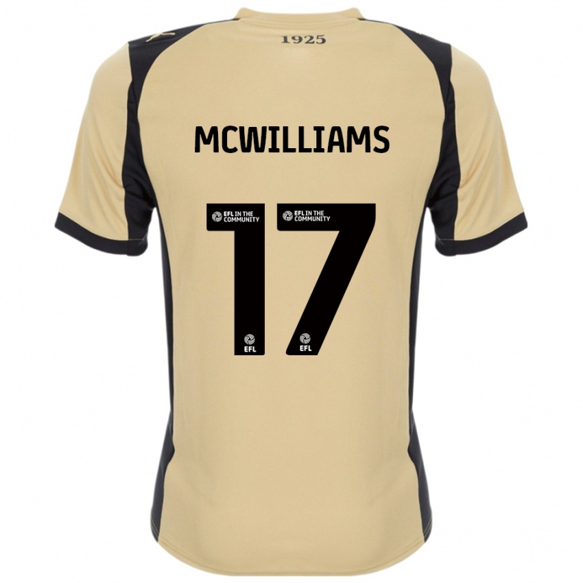 נשים שון מקוויליאמס #17 זהב שחור הרחק ג'רזי 2025/26 חולצה קצרה