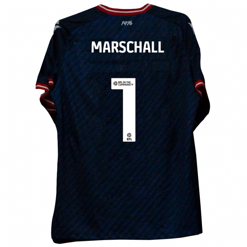 נשים פיליפ מרשל #1 כחול נייבי אדום הרחק ג'רזי 2025/26 חולצה קצרה